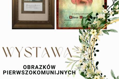 Otwarcie wystawy obrazków pierwszokomunijnych